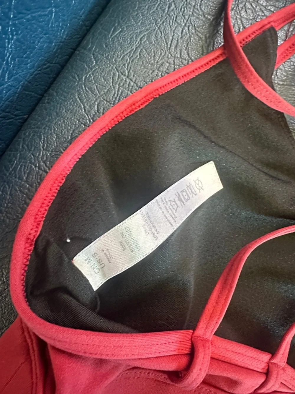 lululemon athletica Red Strappy Sports Bra